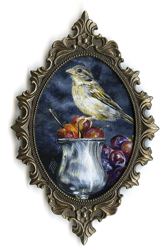 Still life with sparrow